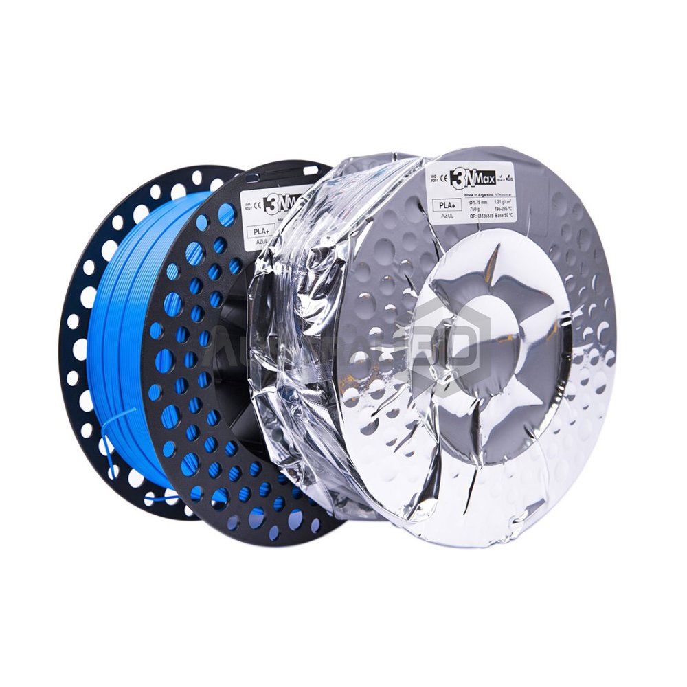 Filamento 3D PLA+ 1.75mm 3nMax SE 750g AZUL