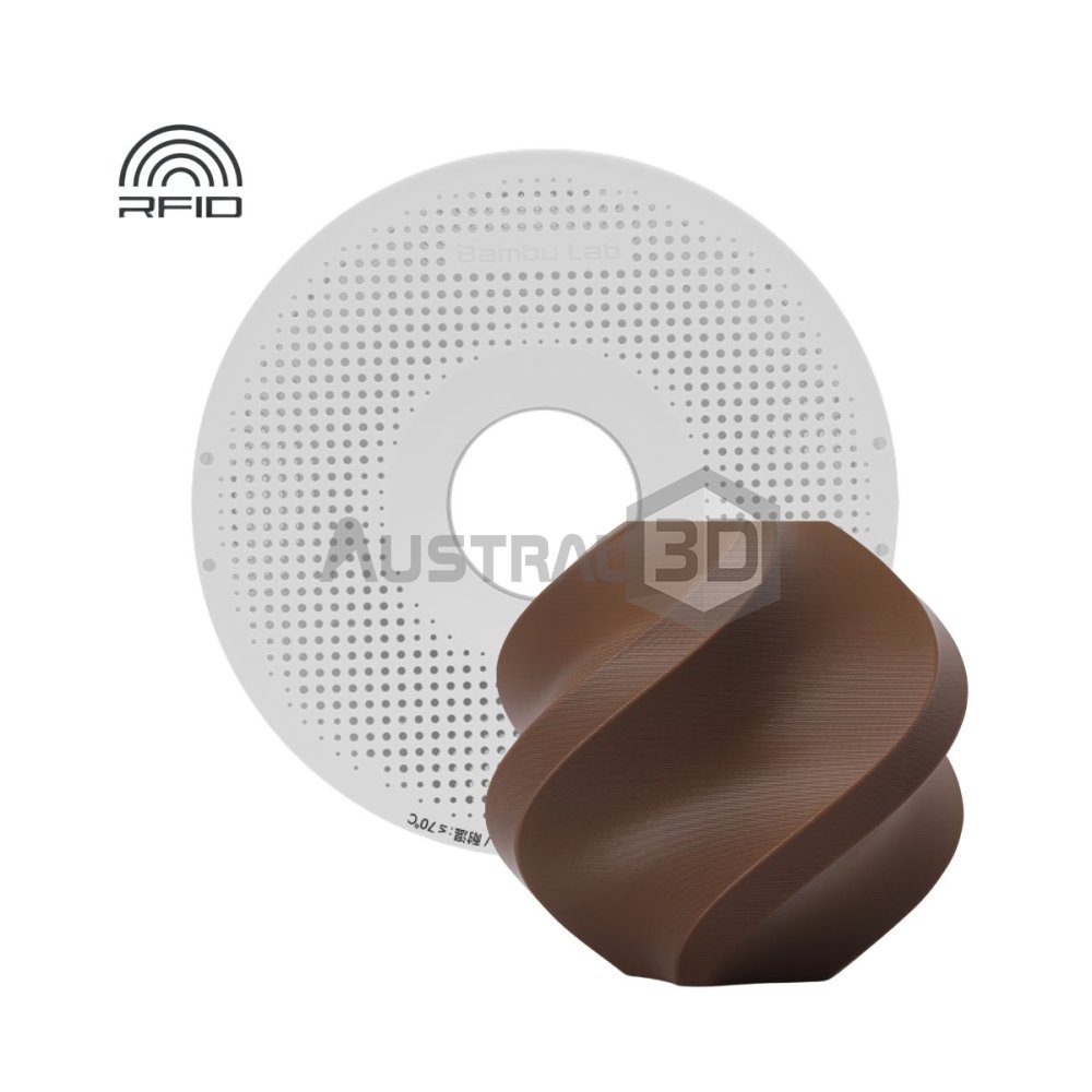 Filamento 3D PLA basic BAMBULAB 1.75Mm 1Kg MARRON CACAO