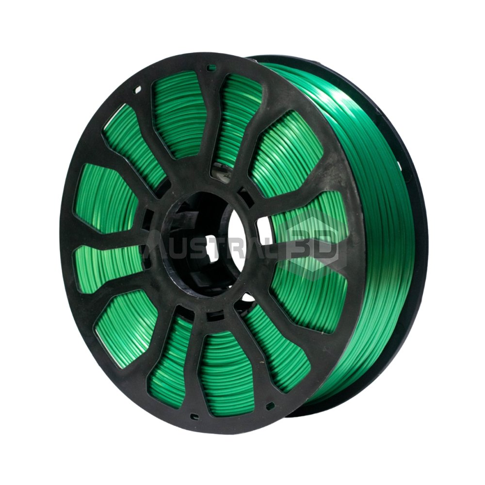 Filamento 3D brillante Hellbot 1kg 1.75 Pla SILK VERDE