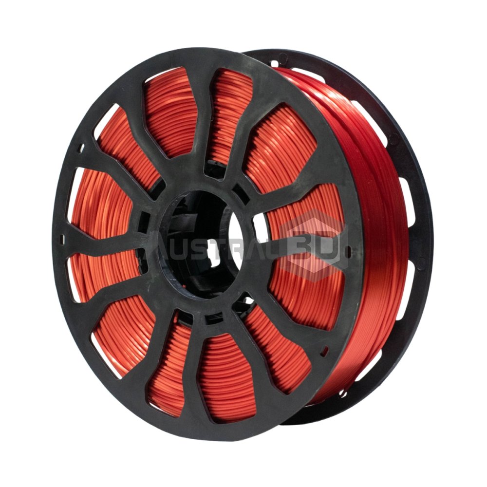 Filamento 3D brillante Hellbot 1kg 1.75 Pla SILK ROJO